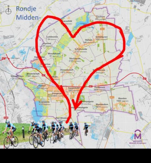 route ronde van MG